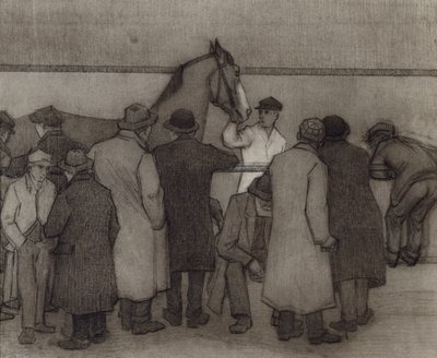 Sale at Wards Repository, No.2, c.1918 by Robert Polhill Bevan